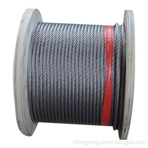 7 x 7 Stainless Steel Wire Rope, Made of AISI304 or AISI316, 0.15 to 36mm Size Range